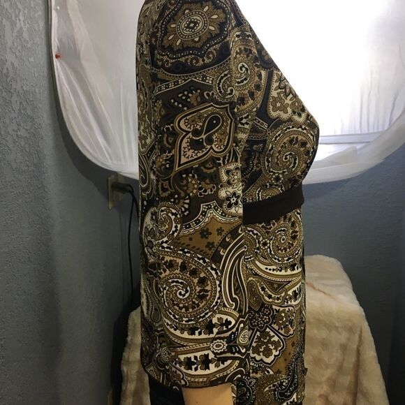 AB Studio Women’s Blouse w\ Wrap Look M - Picture 2 of 4